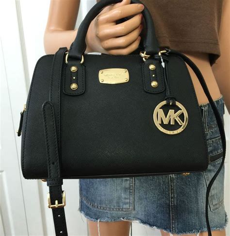 michael kors saffiano lg satchel leather|Michael Kors saffiano bag black.